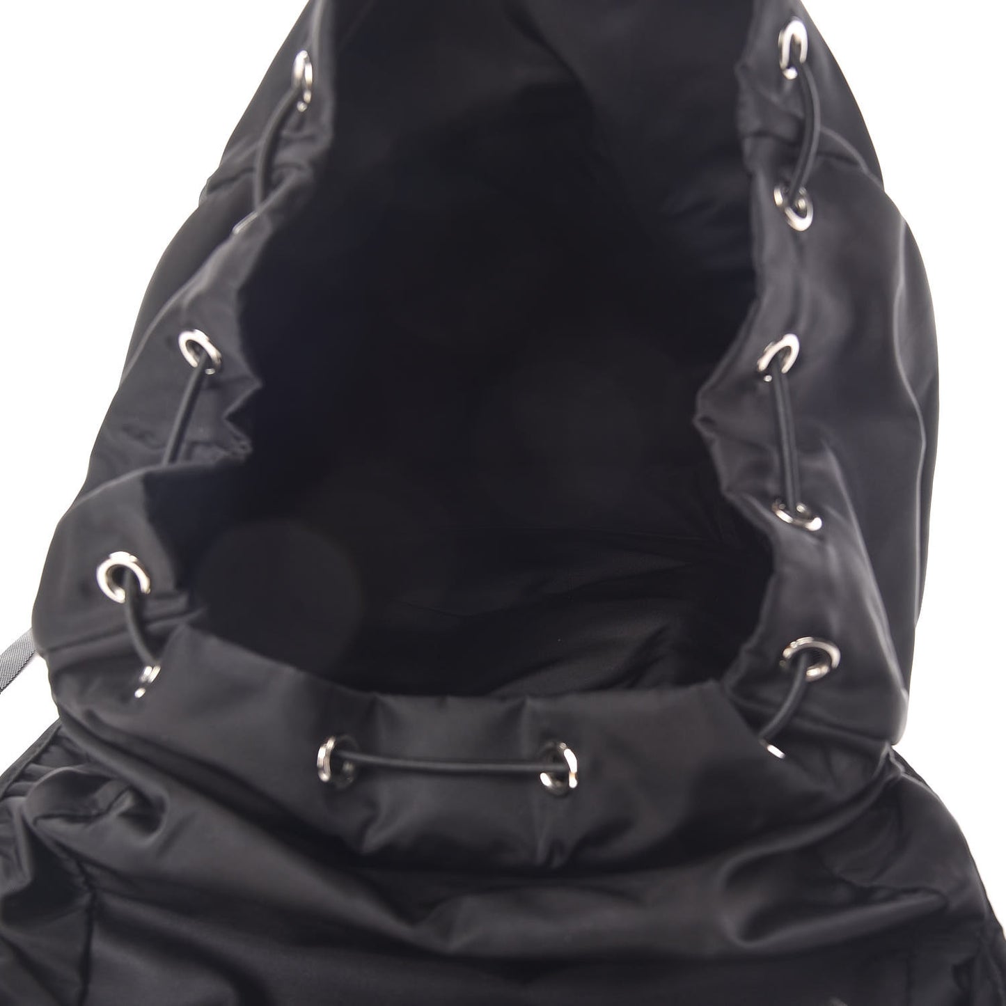 Nylon Montagna Double Buckle Backpack Black