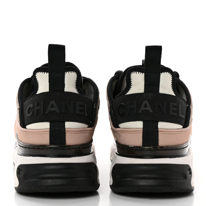 Chanel Suede Calfskin Mixed Fibers CC Sneakers 39 Pink Grey 5 of 13
