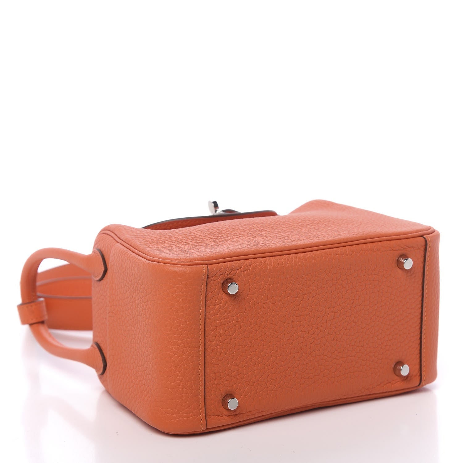 Hermes Taurillon Clemence Mini Lindy 20 Feu 4 of 11