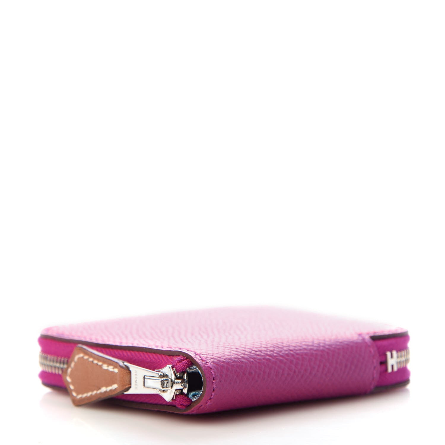 Hermes Epsom Silk'in Coin Purse Rose Pourpre 4 of 6