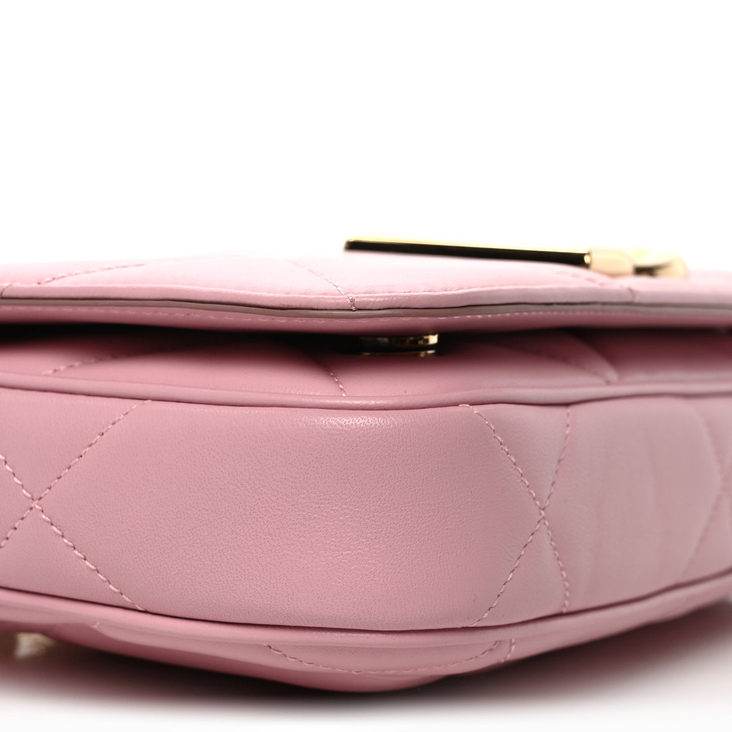 Nappa Quilted 3.5 Medium Chain Bag Pink