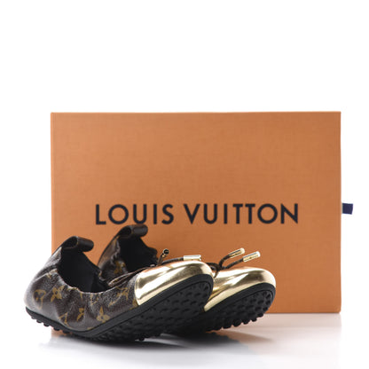 Louis Vuitton Monogram Flirty Ballet Flats 36 Gold 12 of 12