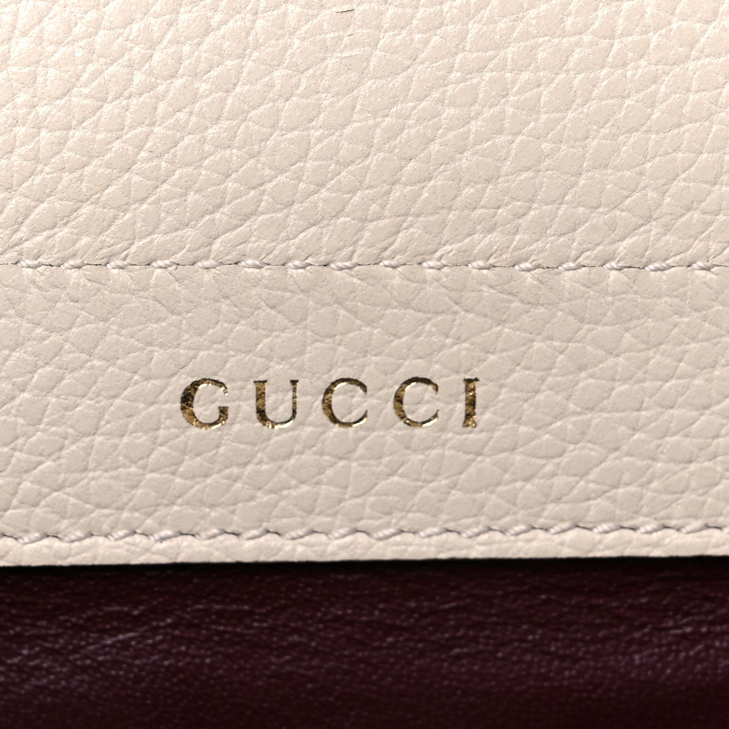 Gucci Grainy Calfskin Small Zumi Top Handle Bag Mystic White 8 of 10