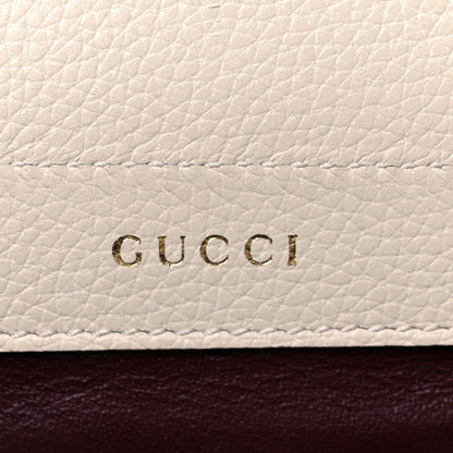 Gucci Grainy Calfskin Small Zumi Top Handle Bag Mystic White 8 of 10
