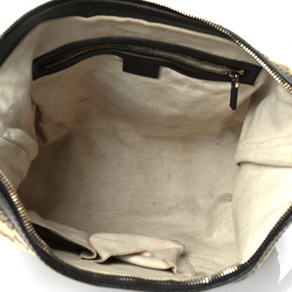 Gucci Monogram Vintage Web Medium Hobo Dark Brown 4 of 4