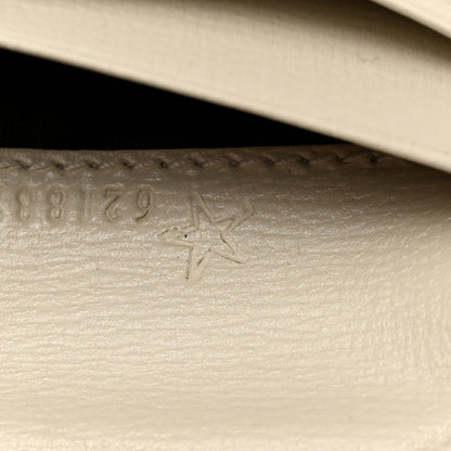Gucci GG Supreme Monogram Azalea Calfskin Horsebit 1955 Card Case Wallet Beige Ebony Mystic White 8 of 9
