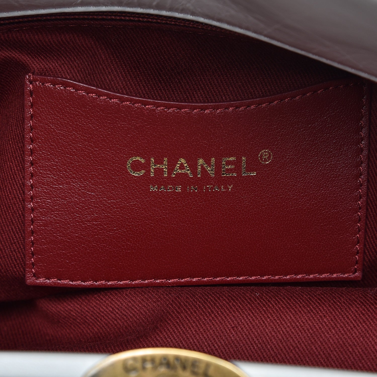 Chanel Aged Calfskin Quilted Medium Just Mademoiselle Bowling Bag White 6 of 11