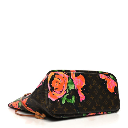 Louis Vuitton Monogram Roses Neverfull MM 4 of 13