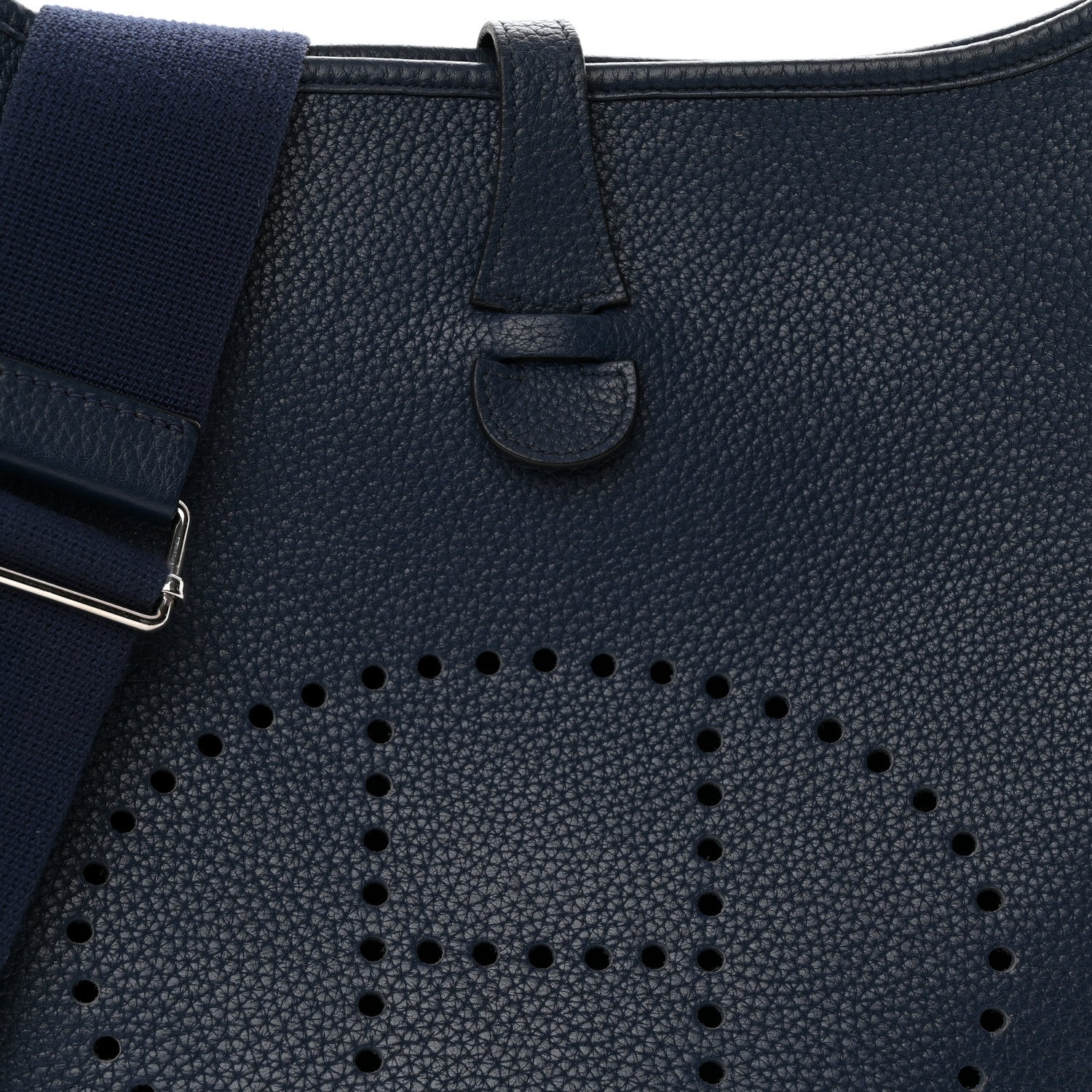 Hermes Taurillon Clemence EVELYNE III PM Bleu Saphir 7 of 11