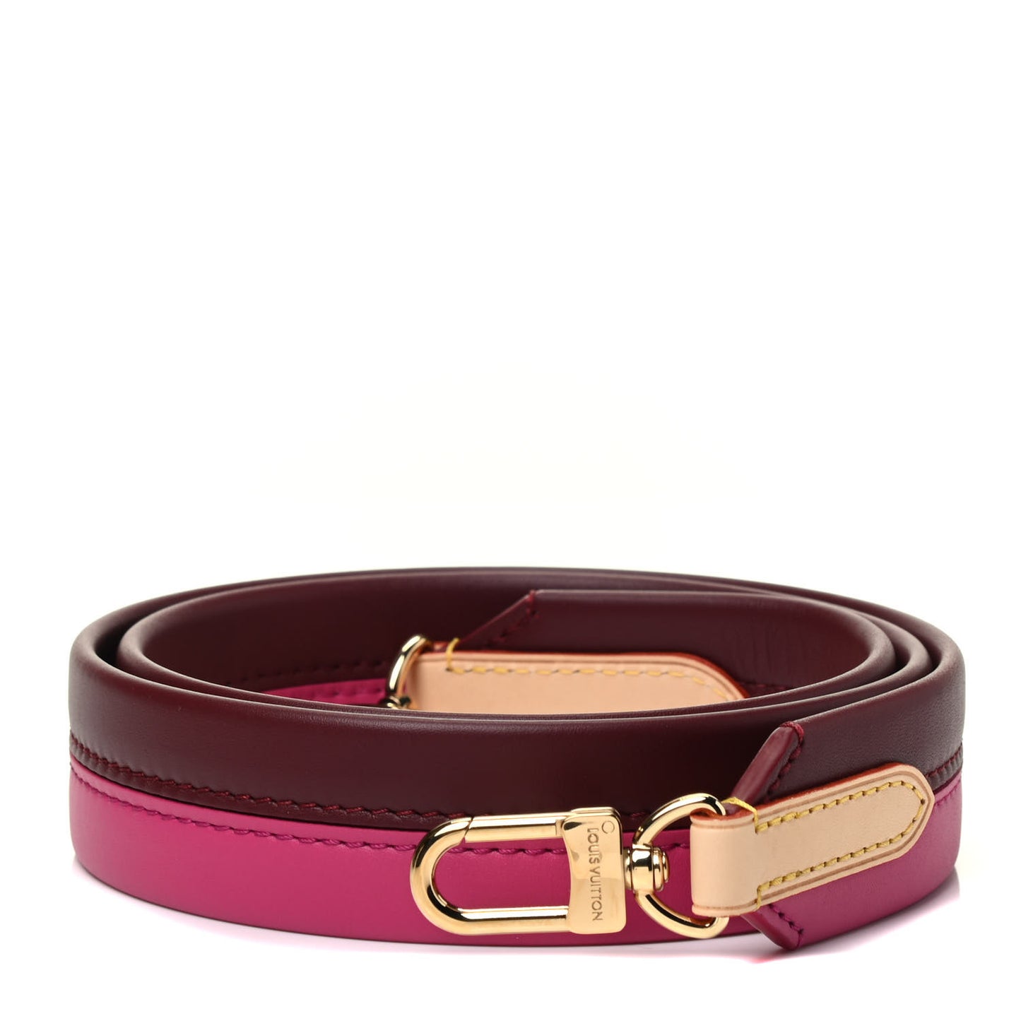 Calfskin Cluny BB Shoulder Strap Bordeaux Fuchsia