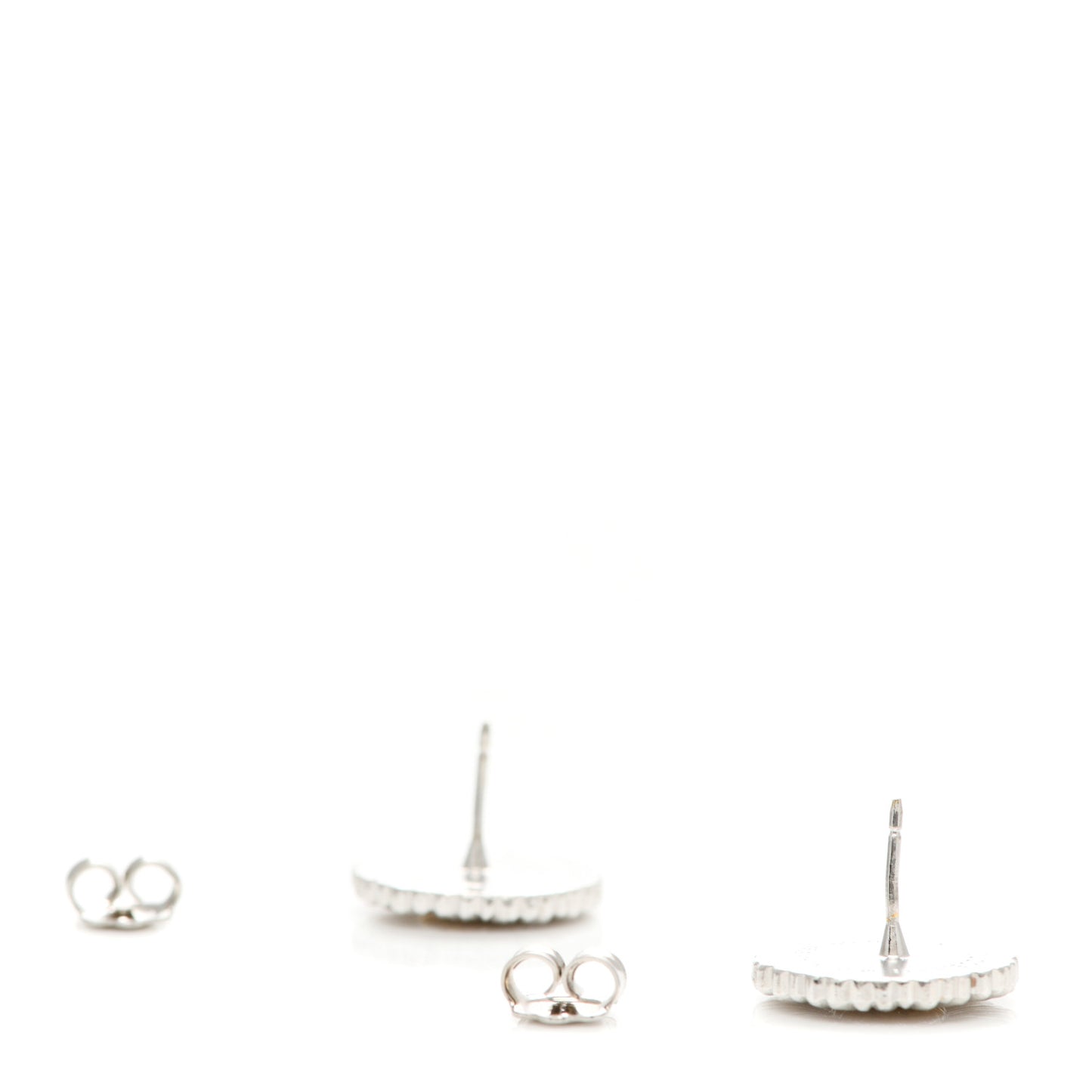 Sterling Silver Gold Vermeil Diamond Small Blossoms Daisy Button Earrings