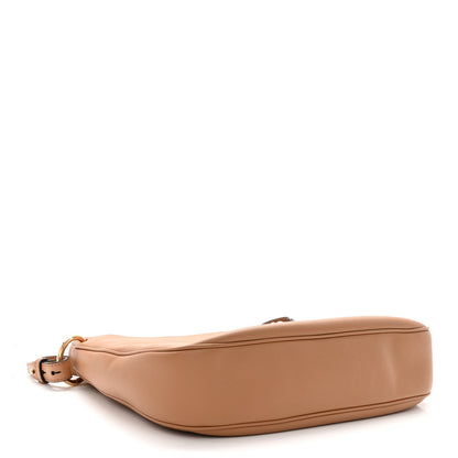 Versace Calfskin La Medusa Medium Hobo Crossbody Brown 4 of 9