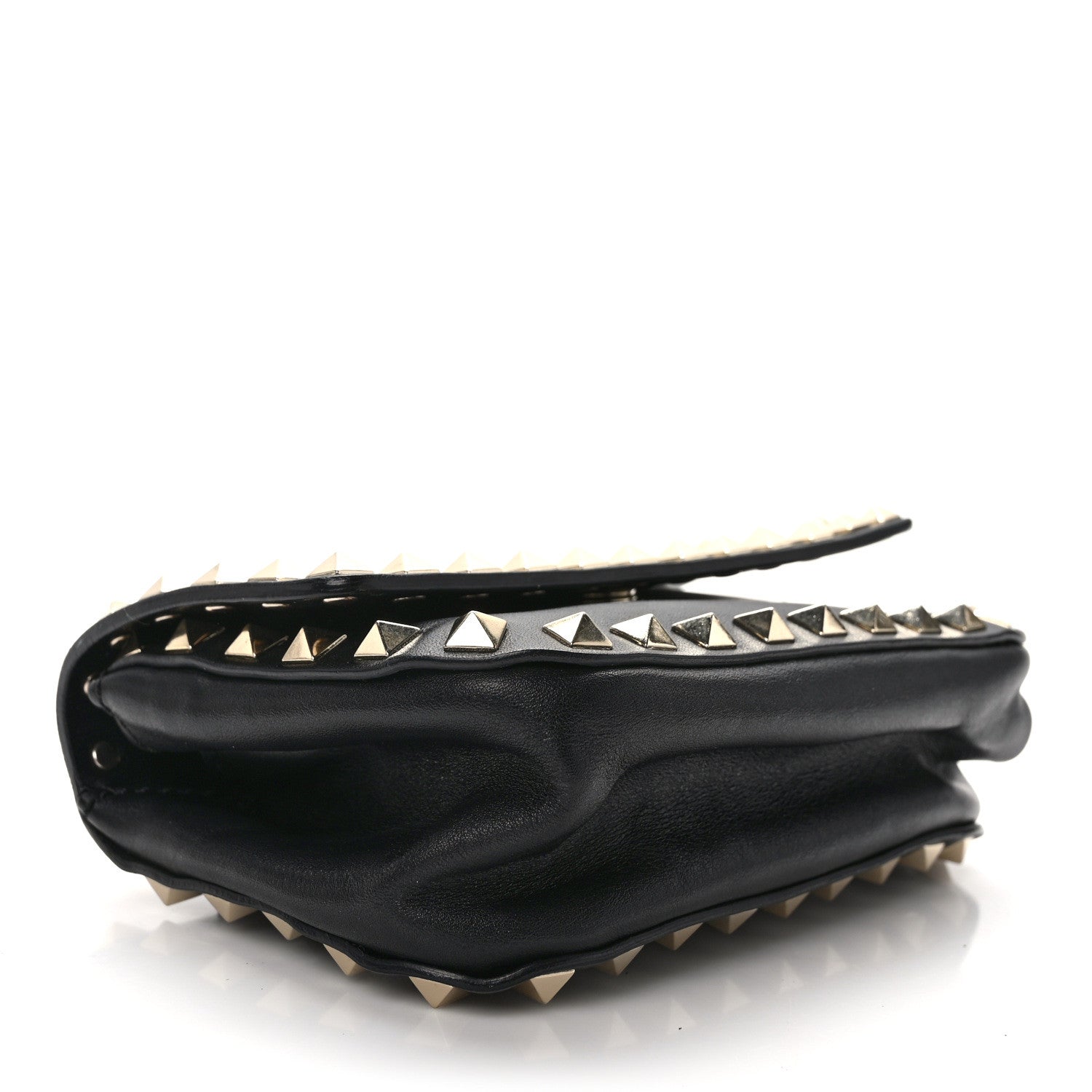 Valentino Garavani Calfskin Rockstud Belt Bag Black 4 of 12