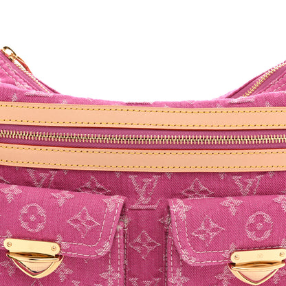 Louis Vuitton Denim Baggy PM Fuchsia 7 of 9