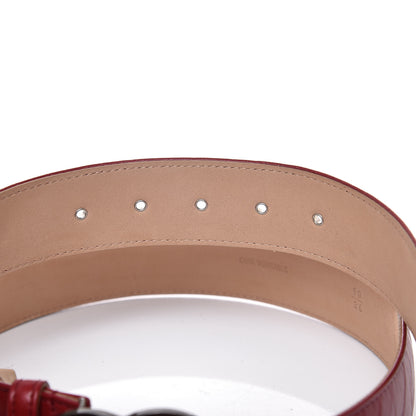 Chanel Aged Calfskin Charm Belt 90 36 Burgundy 6 of 10