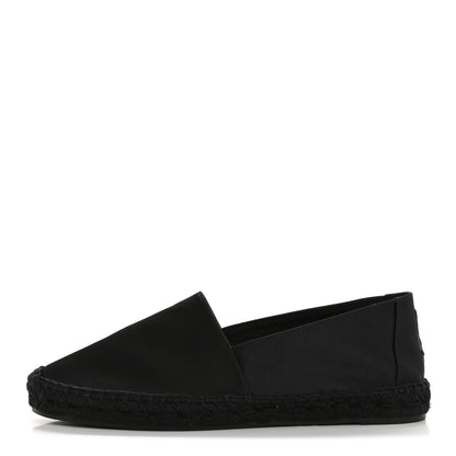 Saint Laurent Crepe Satin Elba Espadrilles 38 Black 1 of 9