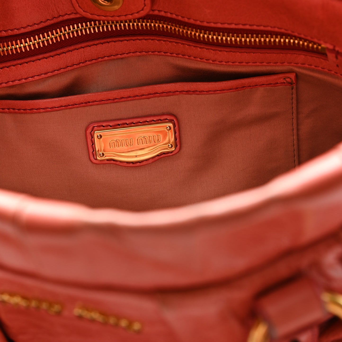 Vitello Lux Gathered Tote Rosa
