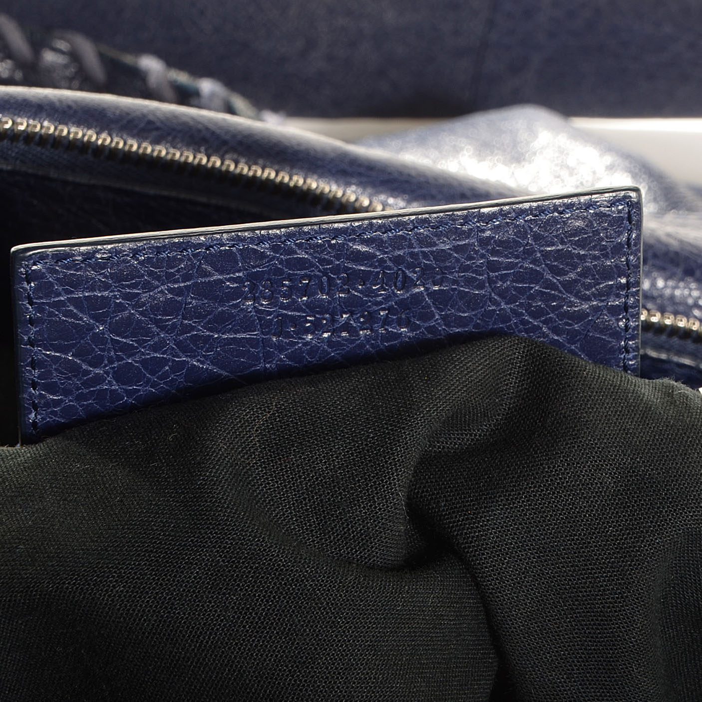 Agneau Classic Hardware Small Squash Duffel Bag Bleu Nuit