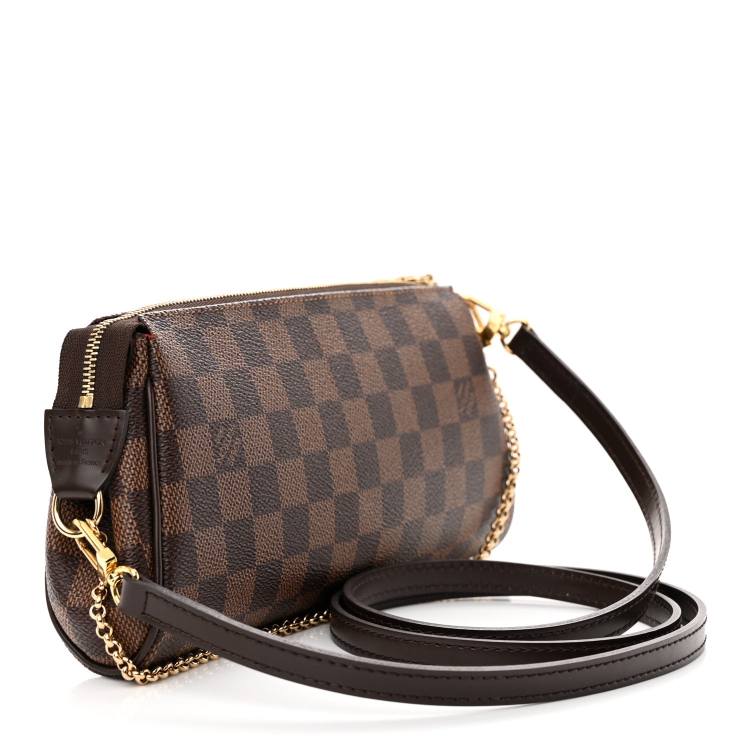Louis Vuitton Damier Ebene Eva Clutch 3 of 10