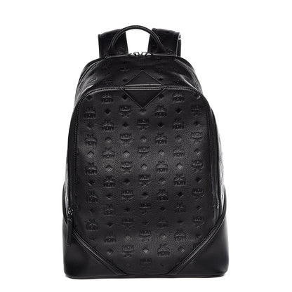 MCM Calfskin Ottomar Monogram Duke Backpack Black 1 of 8