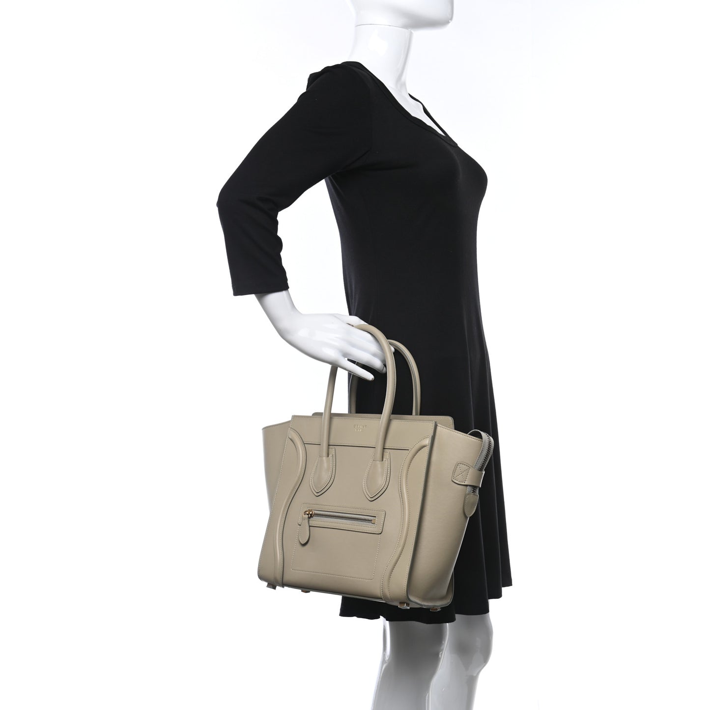 Smooth Calfskin Micro Luggage Burgundy