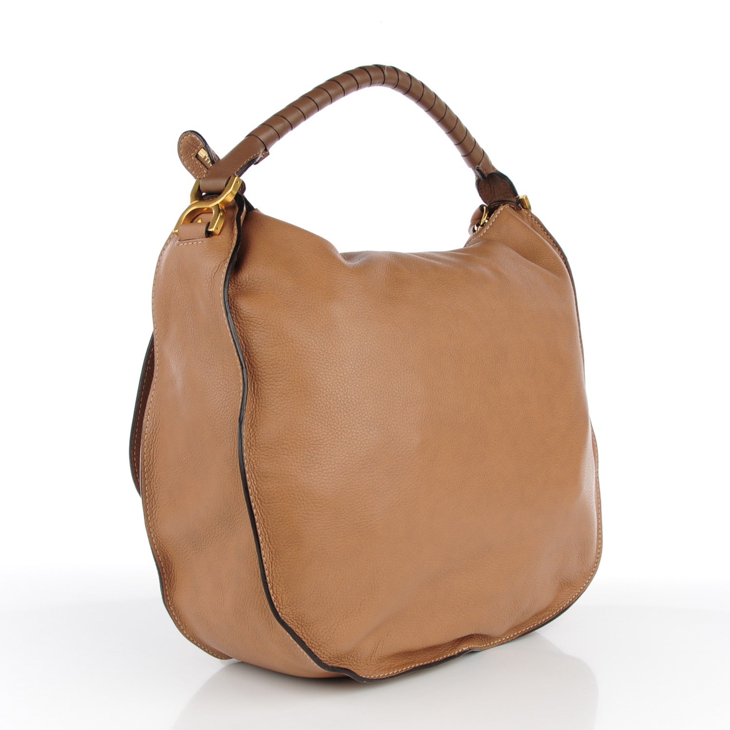 Chloe Calfskin Large Marcie Hobo Nut 3 of 9