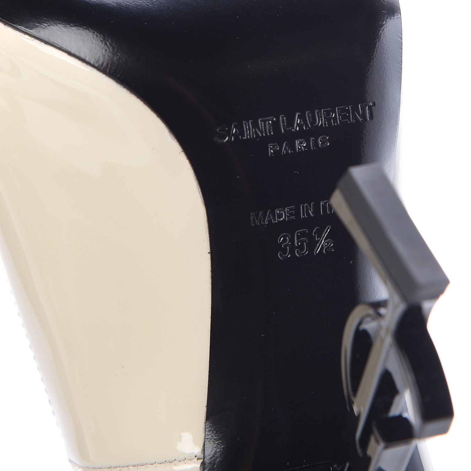 Saint Laurent Patent Opyum 110 Pumps 35.5 Neutro 6 of 9