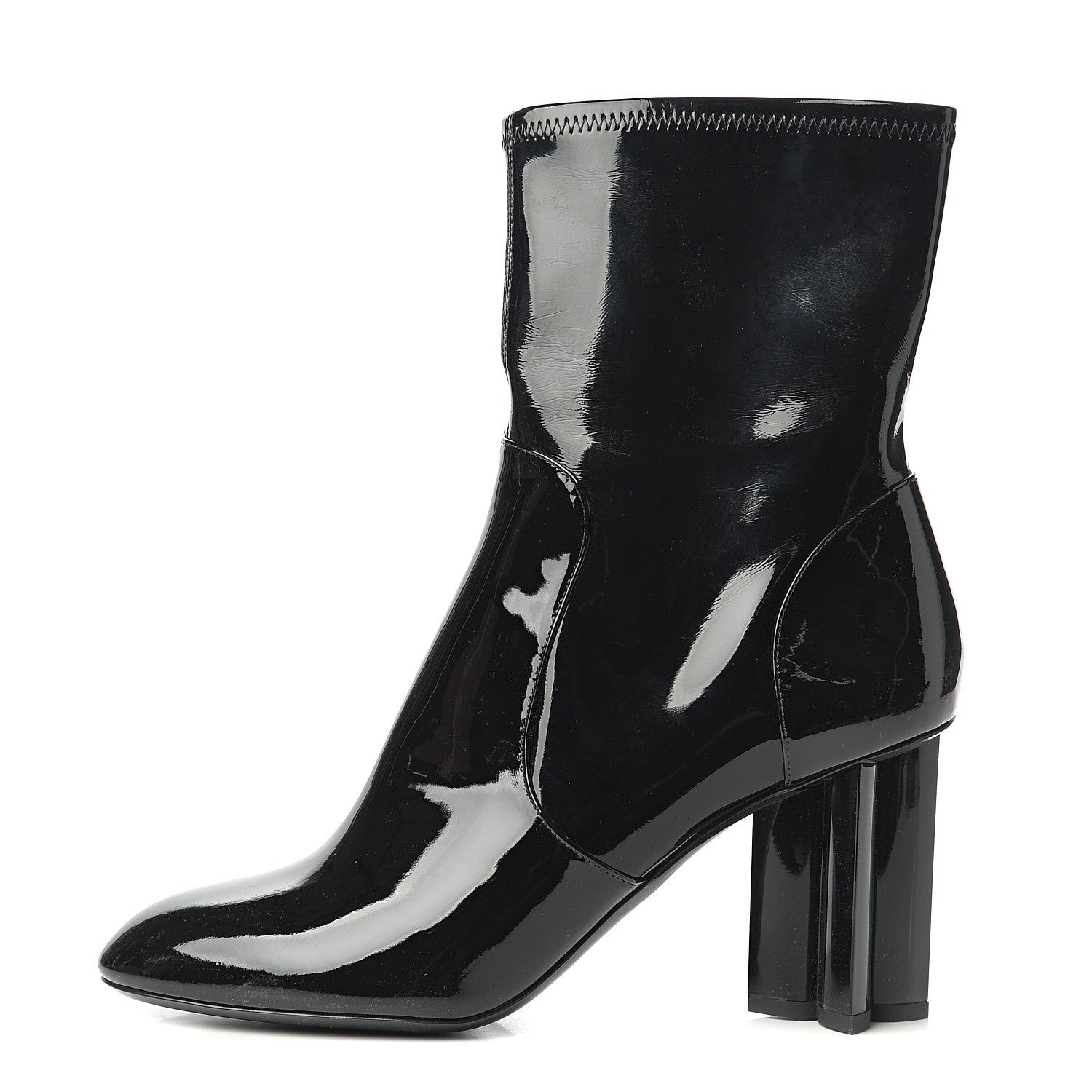 Louis Vuitton Patent Silhouette Ankle Boots 41.5 Black 1 of 7