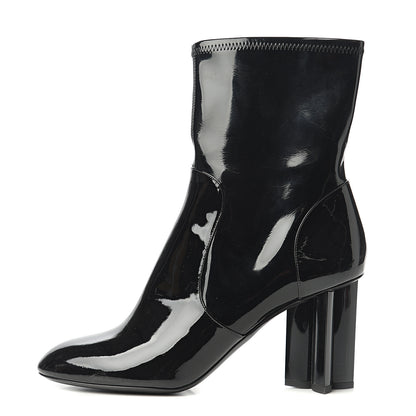 Louis Vuitton Patent Silhouette Ankle Boots 41.5 Black 1 of 7