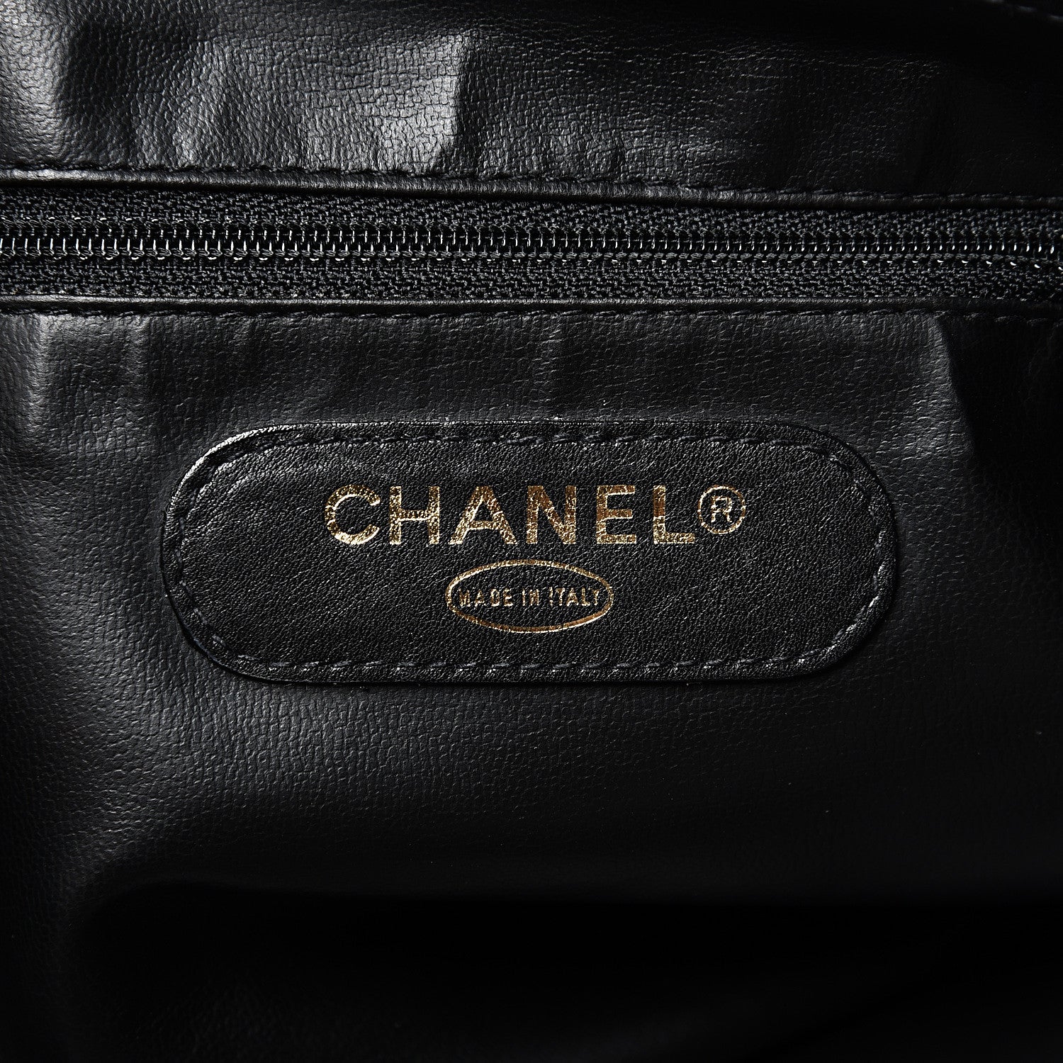 Chanel Calfskin Stitched XL Weekender Black 7 of 14