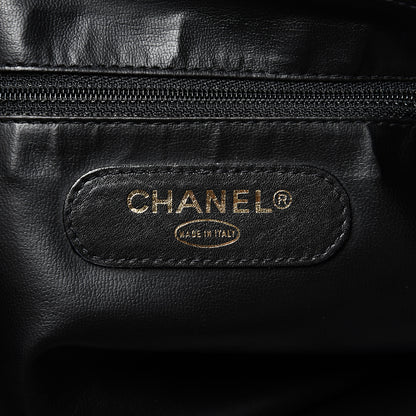Chanel Calfskin Stitched XL Weekender Black 7 of 14