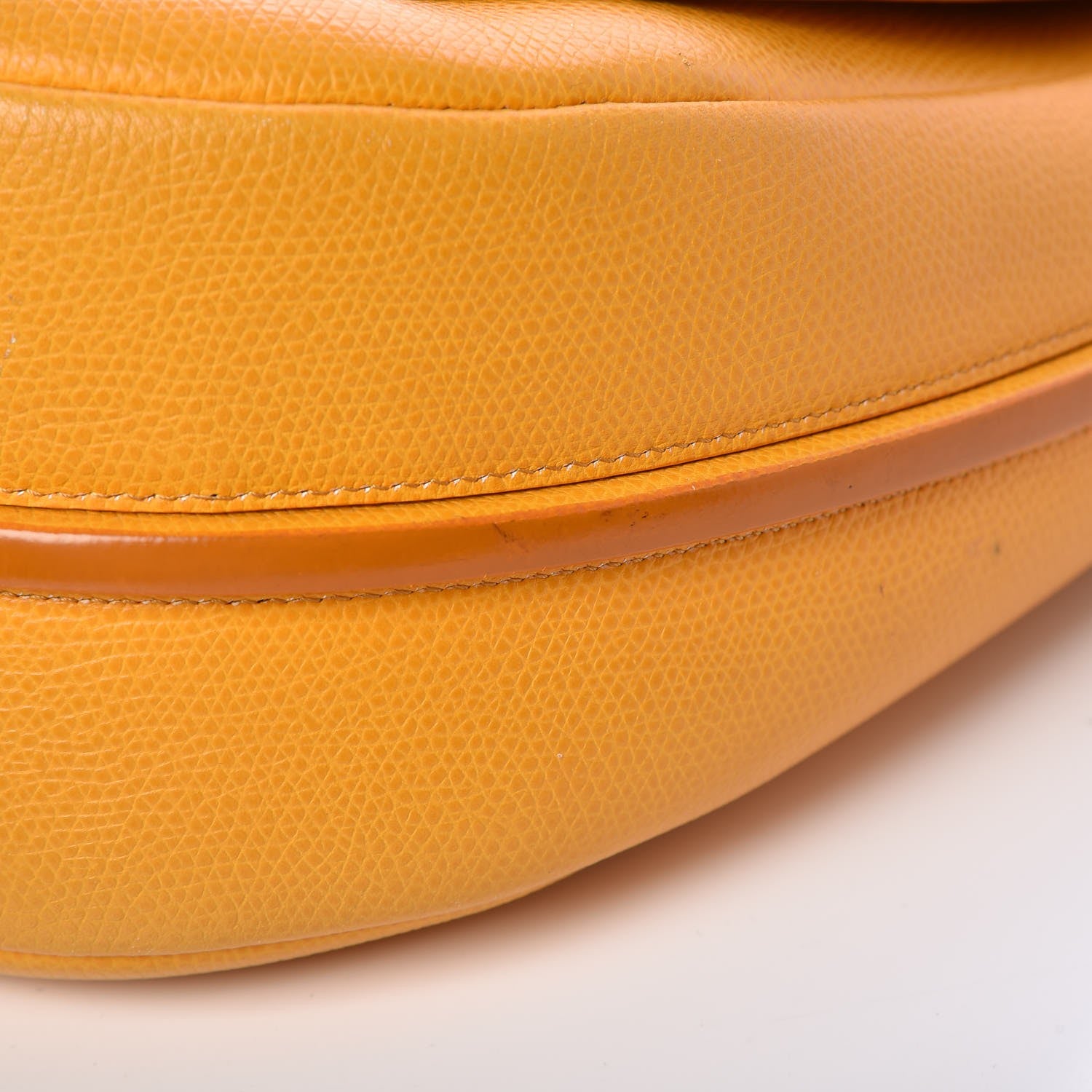 Celine Grained Calfskin Trotteur Messenger Saffron 11 of 18