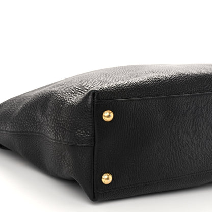Prada Vitello Daino Shopping Tote Black 8 of 15