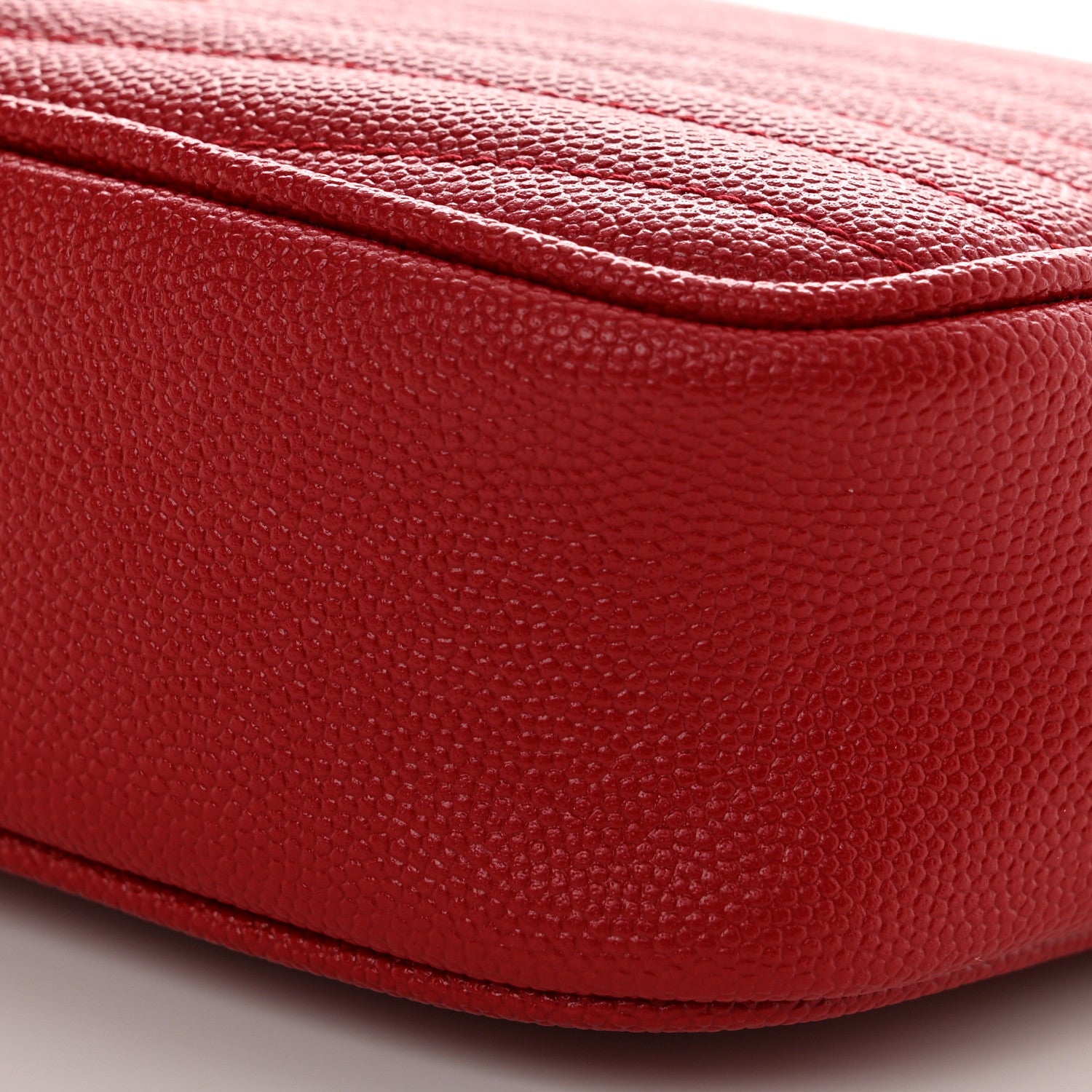 Saint Laurent Grain De Poudre Matelasse Monogram Mini Lou Camera Bag Eros Red 10 of 11