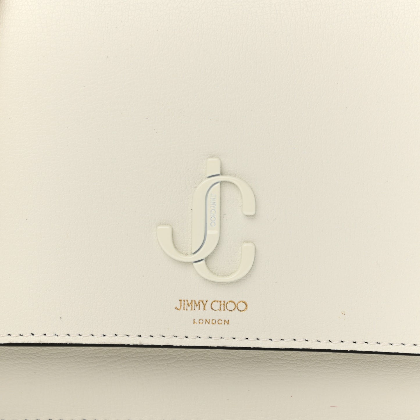 Calfskin Snakeskin Embossed Bag White