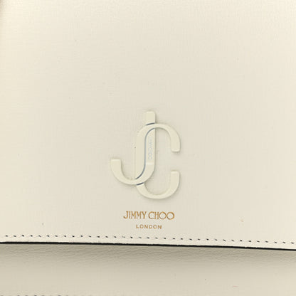 Jimmy Choo Calfskin Snakeskin Embossed Bag White 8 of 10