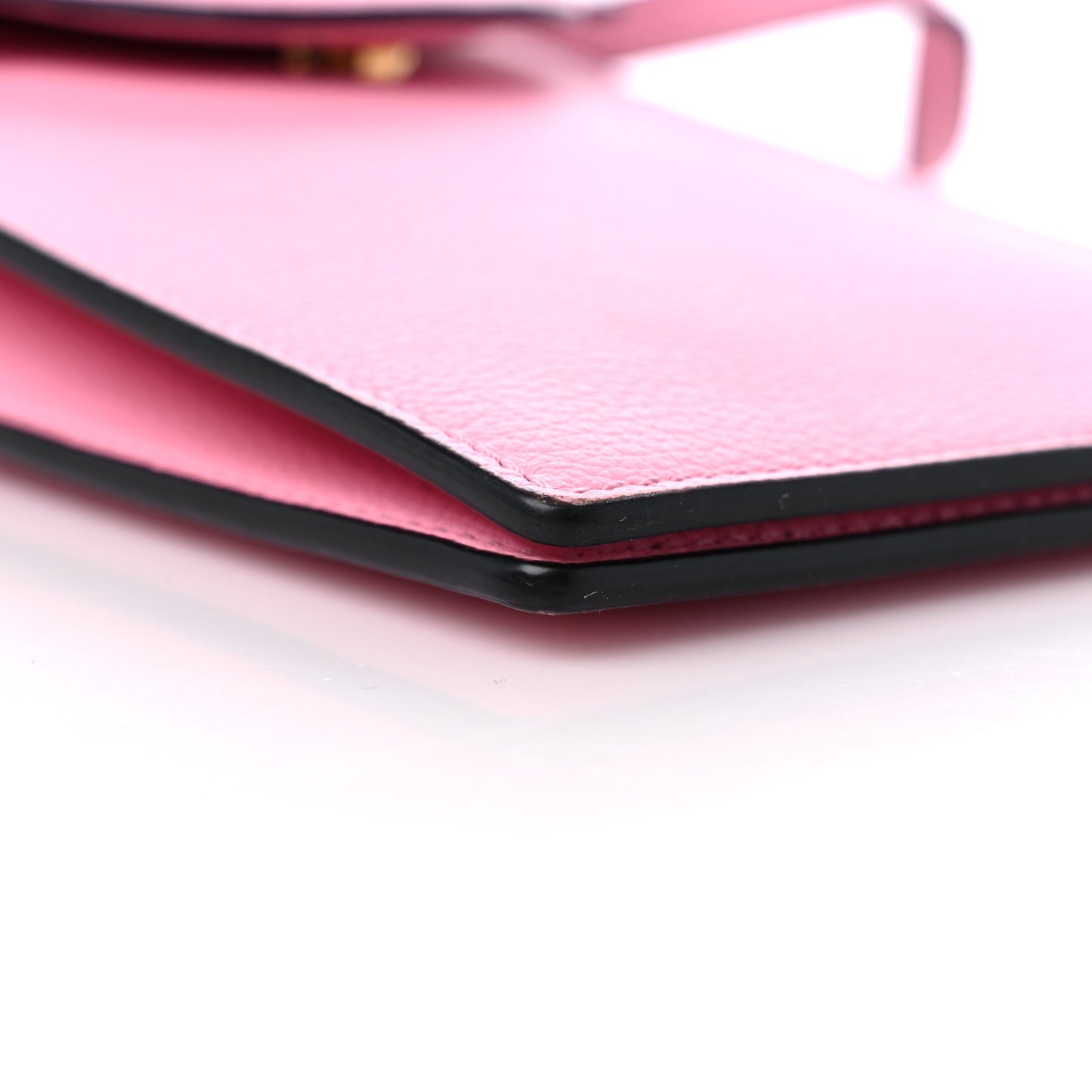 Calfskin La Medusa Chain Crossbody Phone Pouch Pink