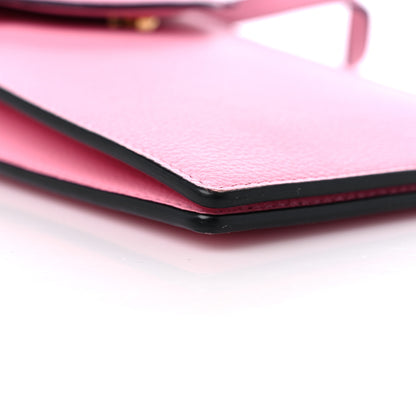 Versace Calfskin La Medusa Chain Crossbody Phone Pouch Pink 7 of 8