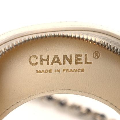 Chanel Lambskin Coco Lifesaver Round Bag Black White 6 of 11