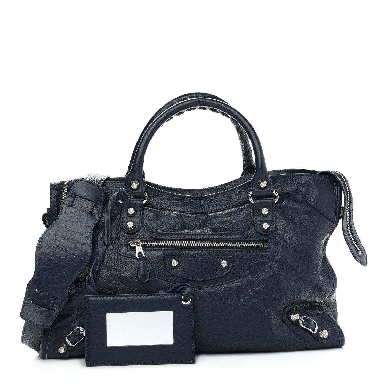 Balenciaga Agneau Giant 12 Silver Hardware City Bleu Obscur 1 of 13