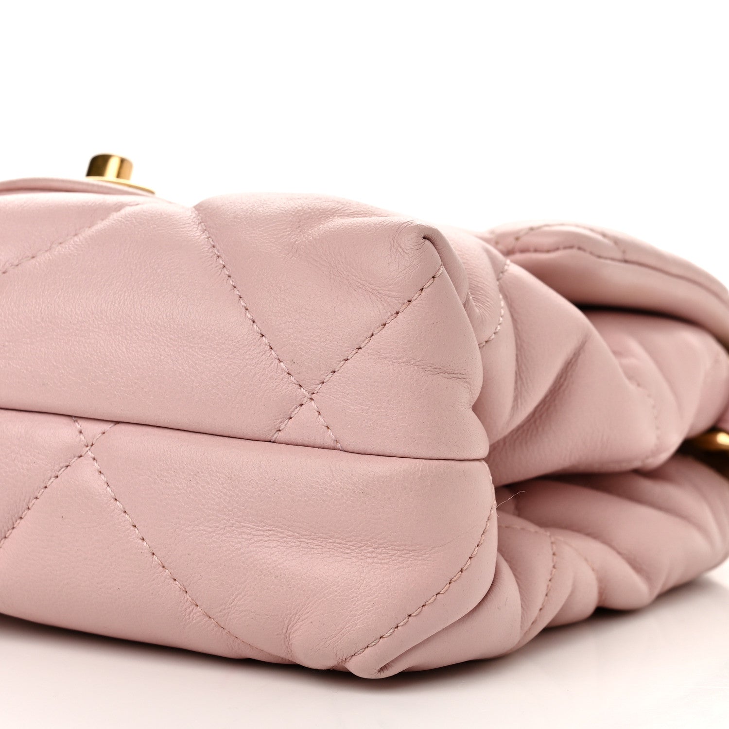 Chanel Lambskin Quilted Small Chain Top Handle Flap Rose Clair 11 of 12