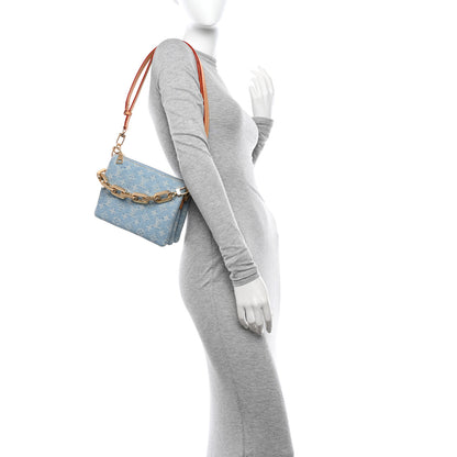 Louis Vuitton Monogram Denim Coussin BB Sky Blue 2 of 9