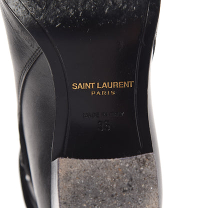 Saint Laurent Smooth Jodhpur Calfskin Blake Ankle Boots 35 Black 6 of 7
