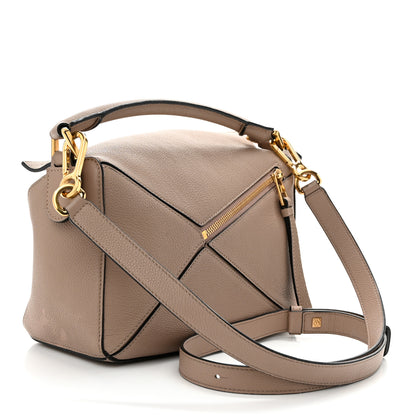 Loewe Grained Calfskin Small Puzzle Bag Sand 3 of 9