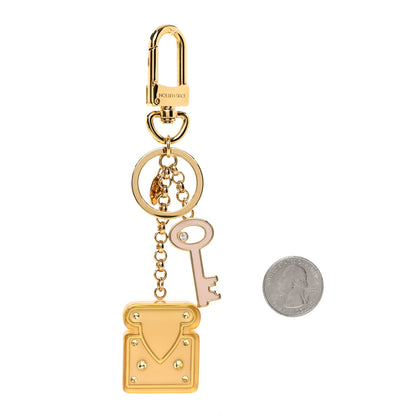 Louis Vuitton Acetate Lock Bag Charm Key Holder Gold 2 of 5
