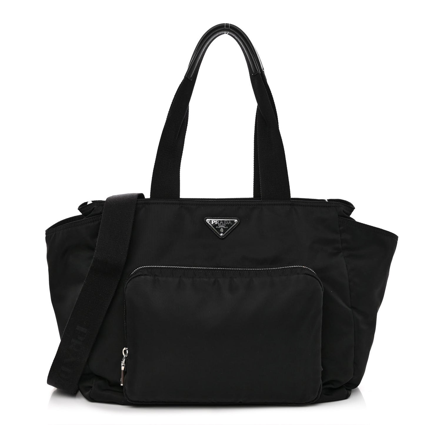 Tessuto Nylon Diaper Bag Black