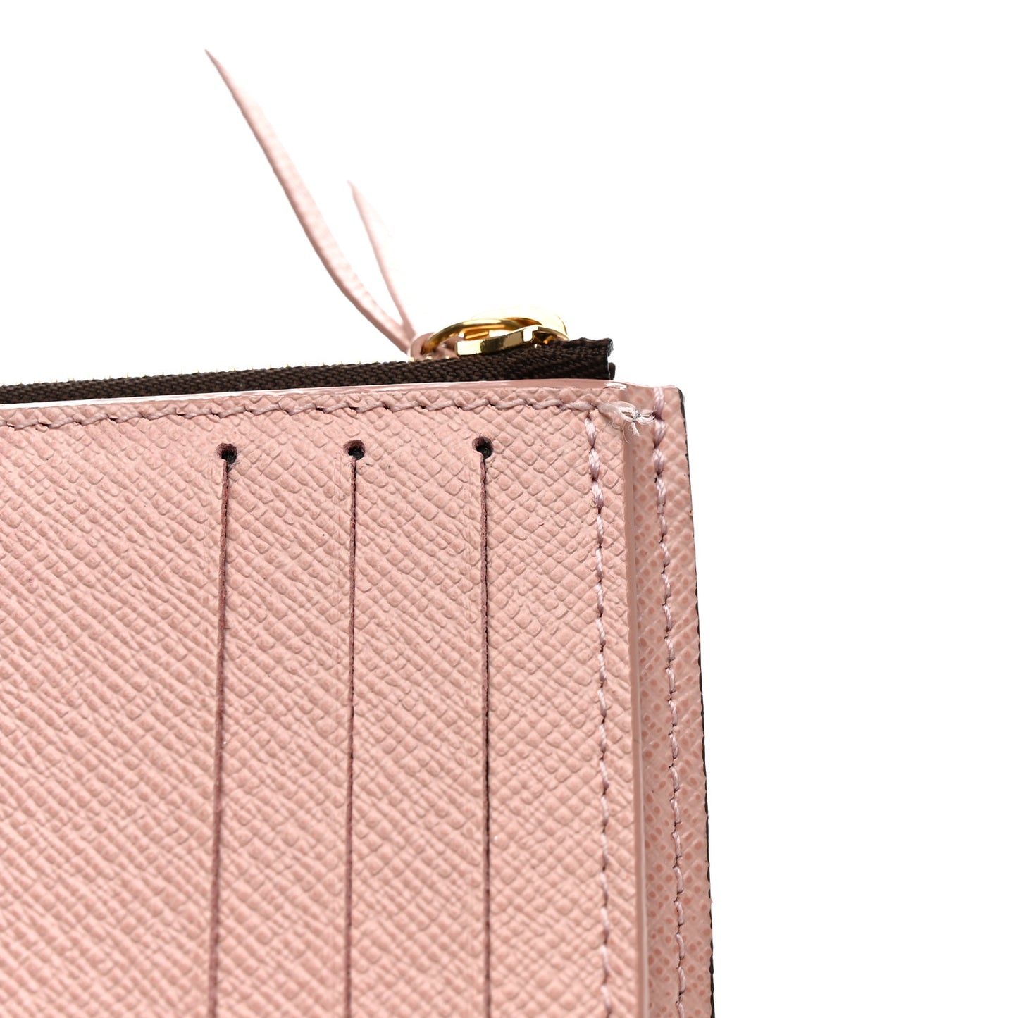 Damier Ebene Victorine Wallet Rose Ballerine