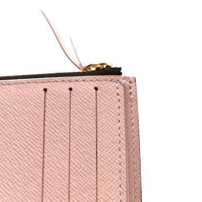 Louis Vuitton Damier Ebene Victorine Wallet Rose Ballerine 7 of 8