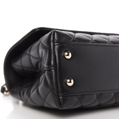 Chanel Caviar Quilted Mini Coco Handle Flap Black 6 of 10