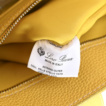 Loro Piana Grained Calfskin Bellevue Odessa Yellow 7 of 15